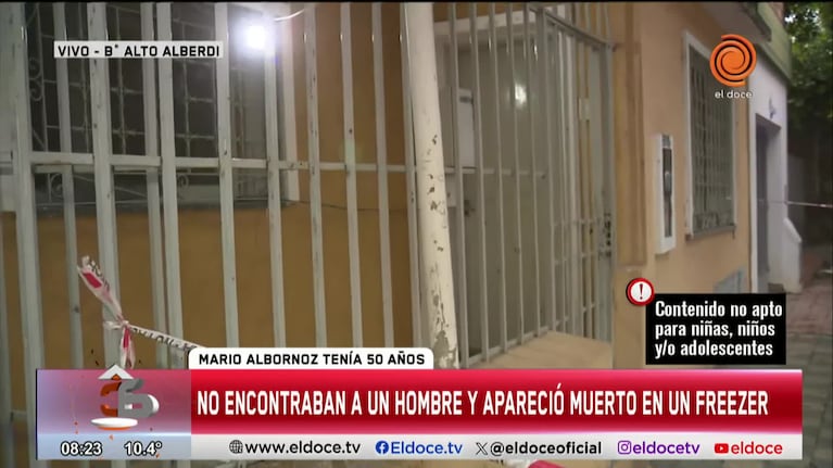 Hallaron muerto a un hombre en un freezer en Córdoba