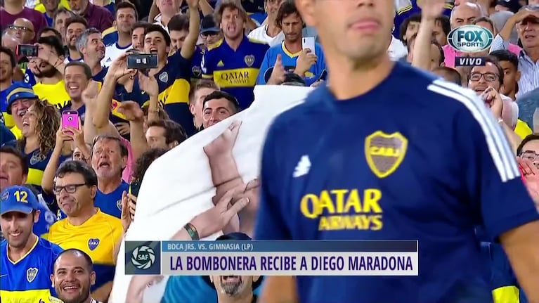 Diego Maradona volvió a la Bombonera
