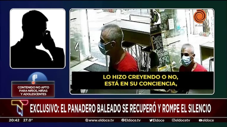 Exclusivo: la palabra del hombre que fue baleado en su panadería