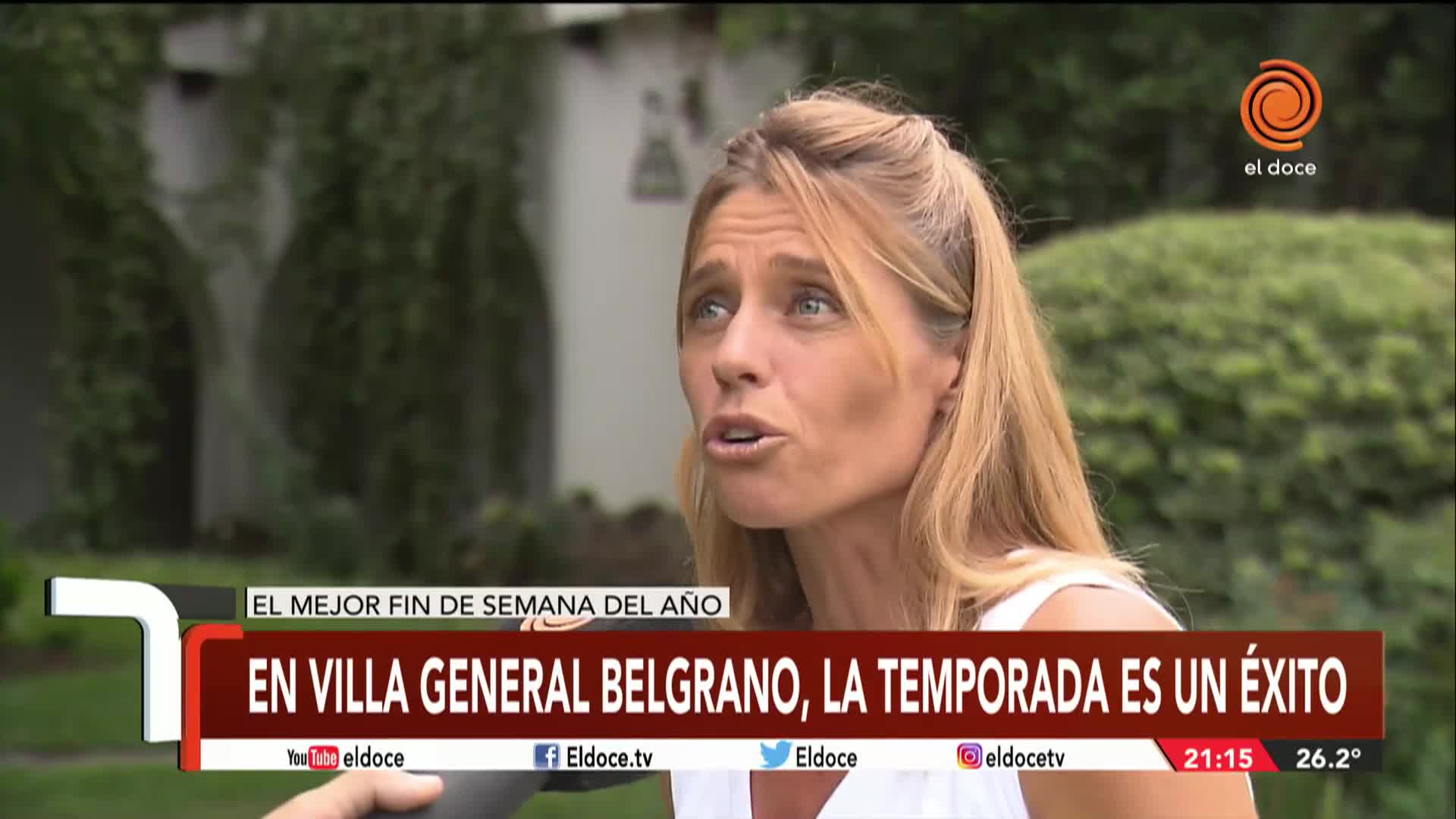 Verano 2020: fin de semana repleto en Villa General Belgrano