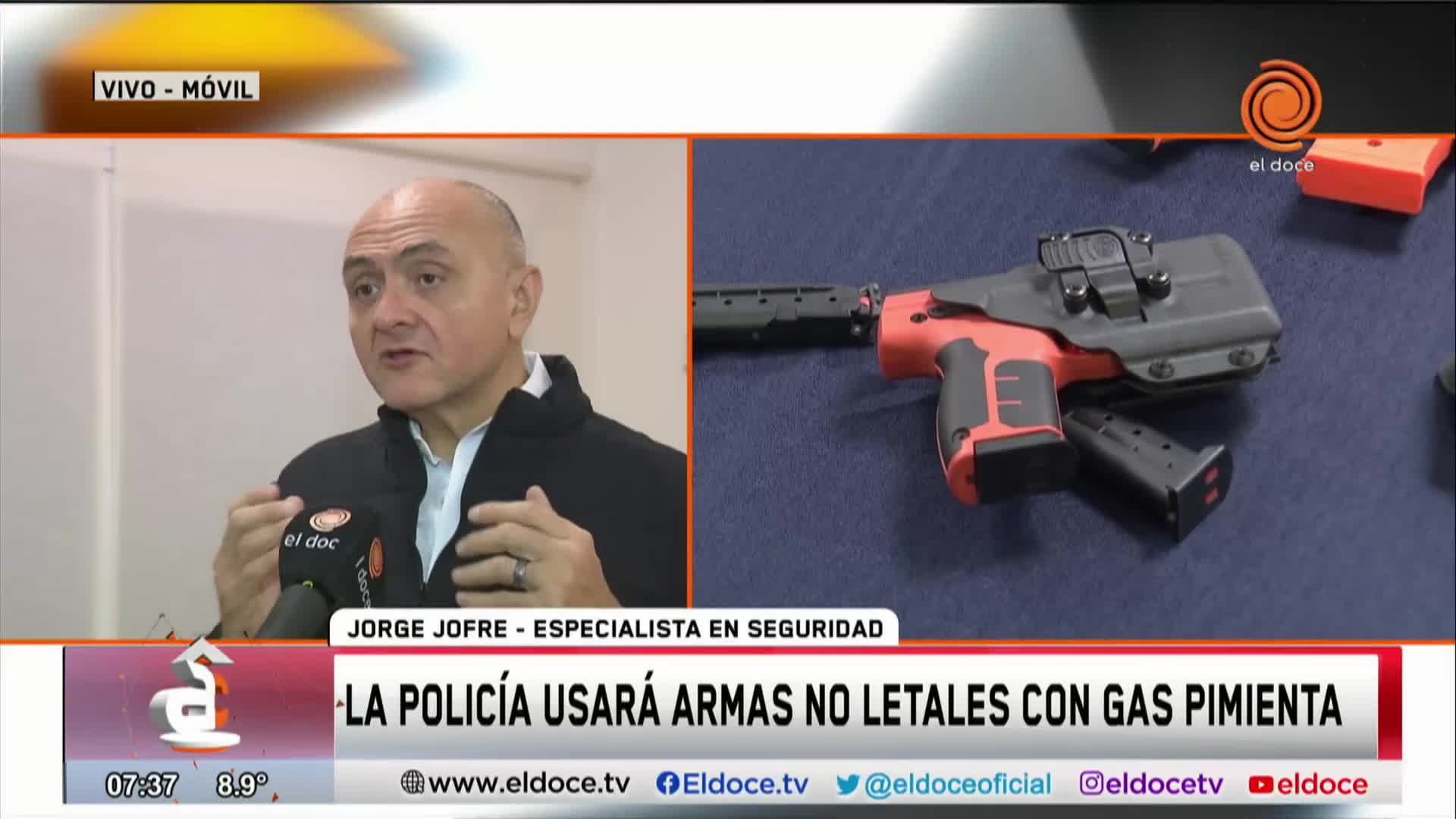 El análisis de un especialista sobre la incorporación de armas no letales