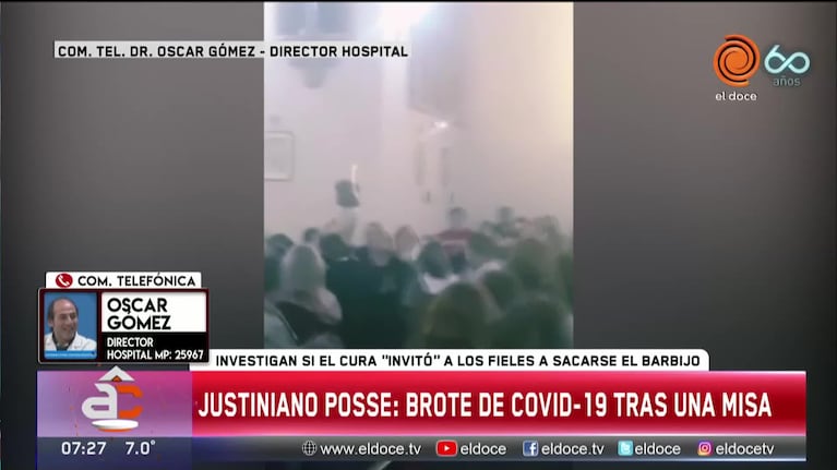 Brote en Justiniano Posse y una misa bajo la lupa