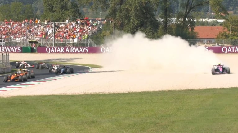 El despiste de Colapinto que lo sacó de la pelea en el GP de Italia