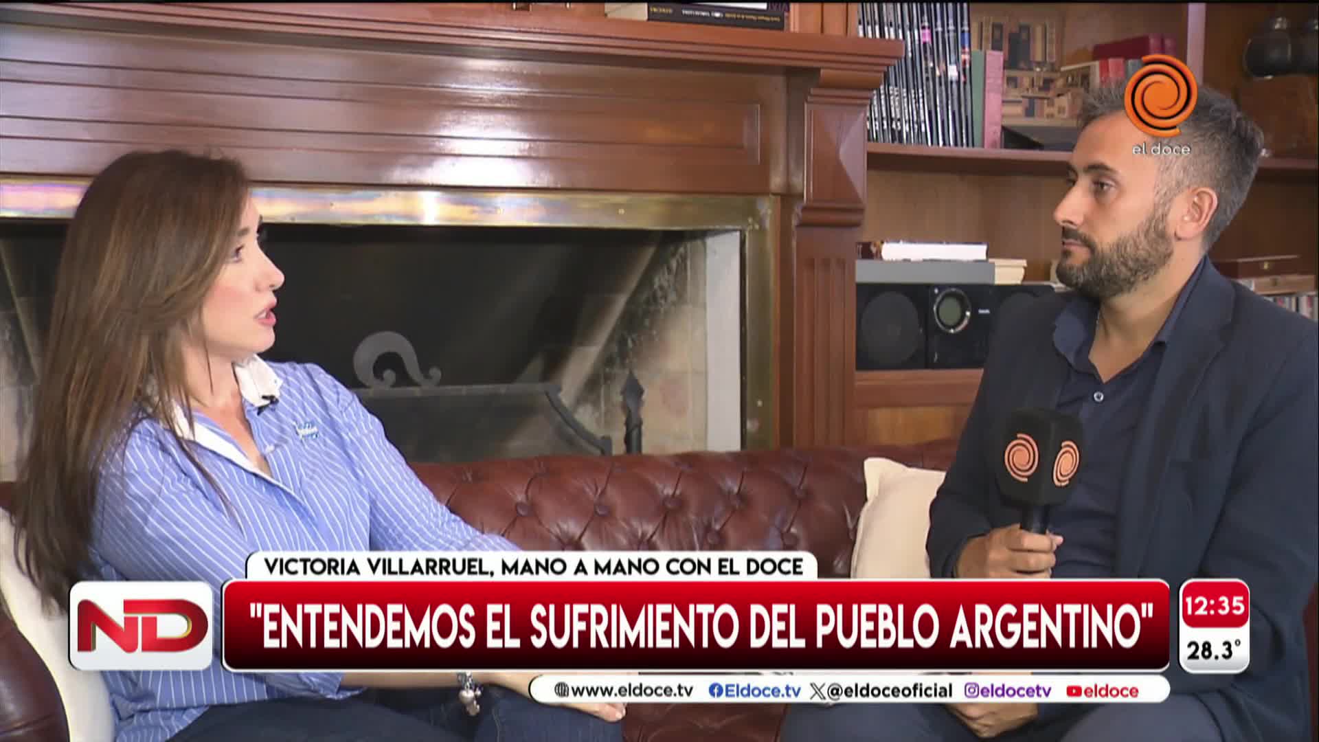 Sobre la crisis, Villarruel afirmó que la "clase política va a poner el hombro"