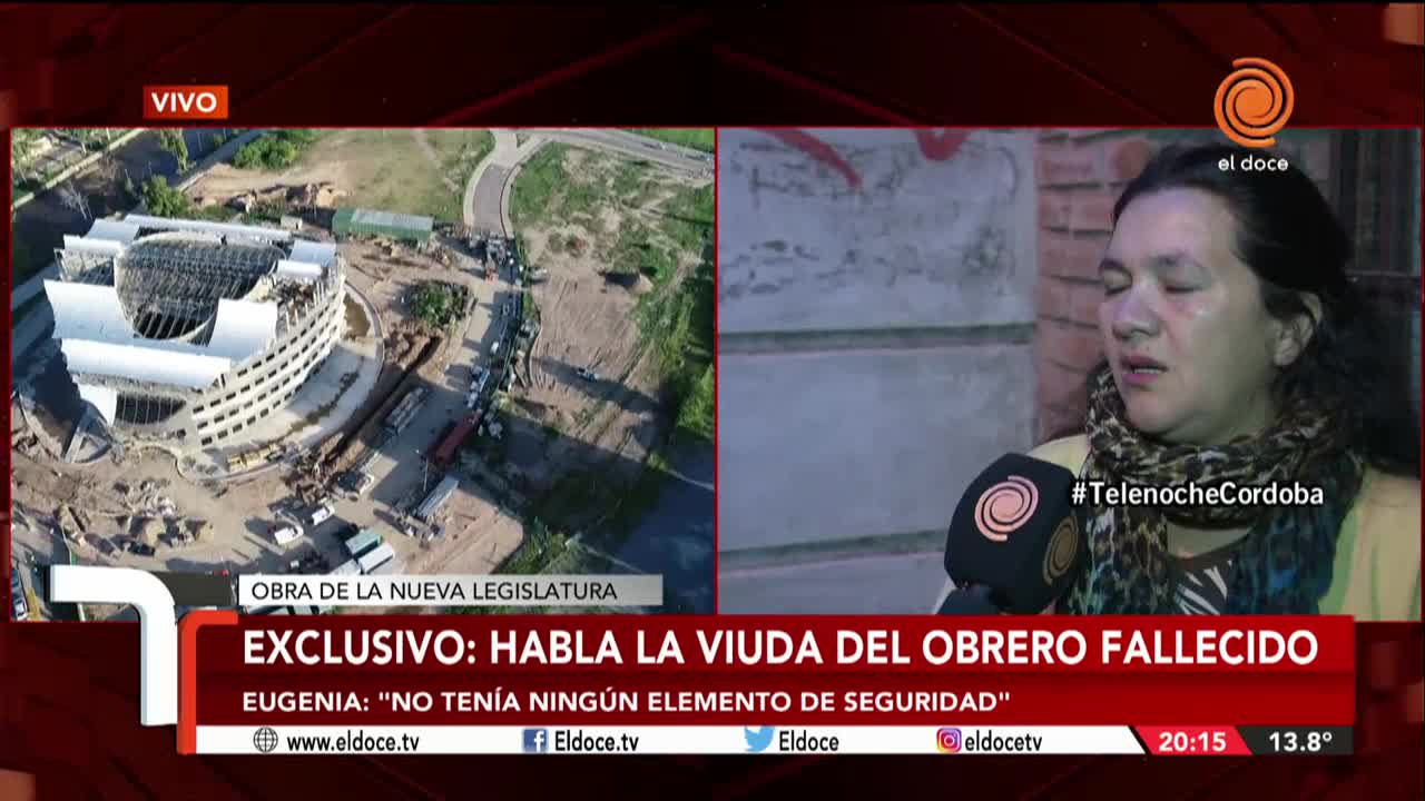 El testimonio exclusivo de la esposa del obrero muerto