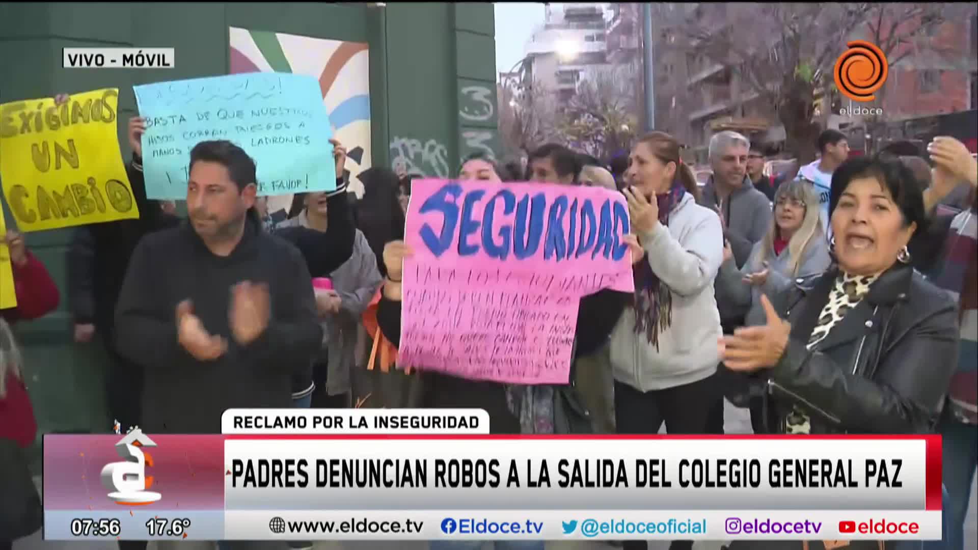 Padres denuncian robos a alumnos a la salida del colegio General Paz