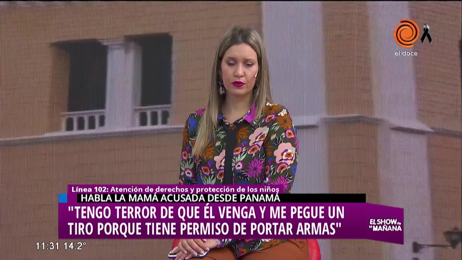 Habló la mamá acusada de llevarse a su hija a Panamá