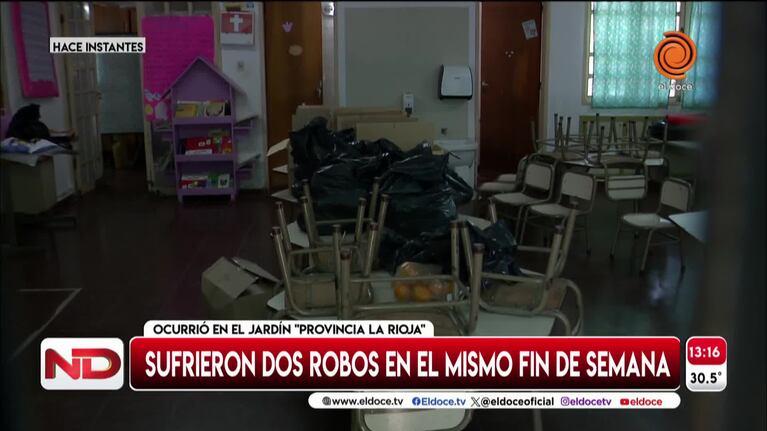 Robaron computadoras, comida y una heladera de un jardín de infantes