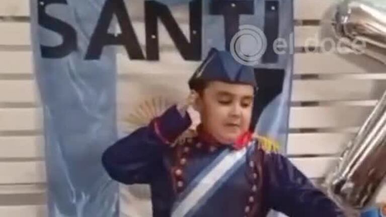 El nene cordobés que festejó su cumpleaños con temática de San Martín