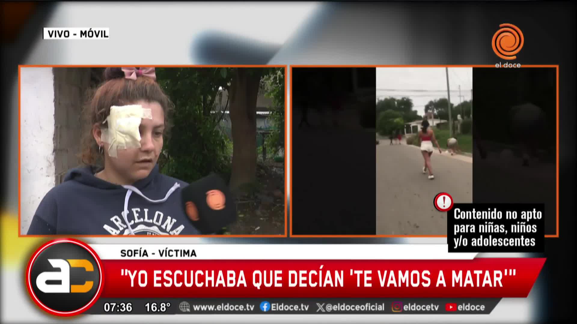 El relato de la joven atacada a piedrazos en Unquillo: “Escuché ‘te vamos a matar’ y me desmayé”