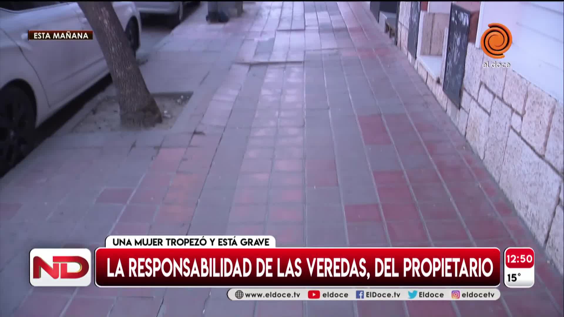 De quién es la responsabilidad por las peligrosas veredas rotas