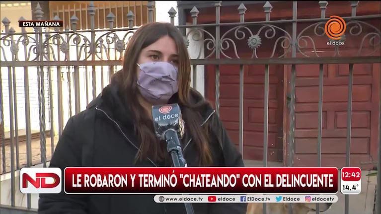 Le robaron y terminó negociando por chat con el ladrón