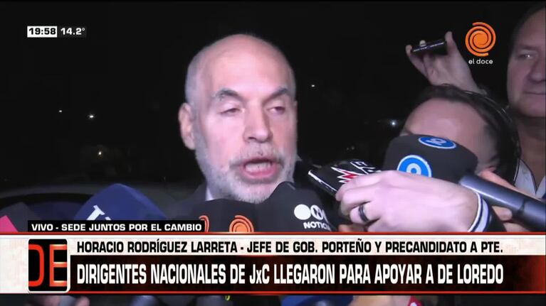 Larreta destacó la unidad en la sede de De Loredo