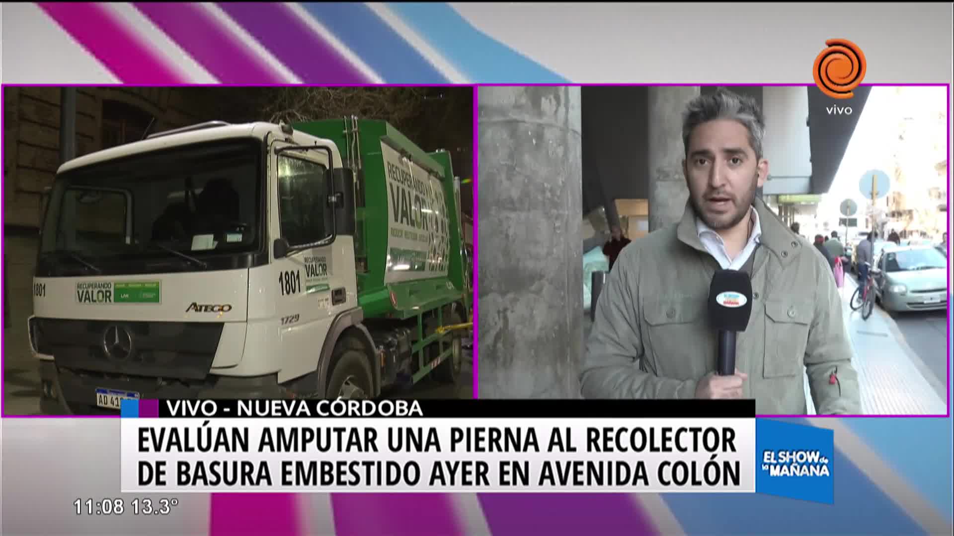 Podrían amputar al recolector atropellado