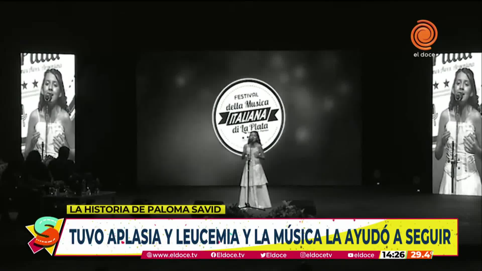 Paloma Savid, la cordobesa que cantará en la TV Italiana