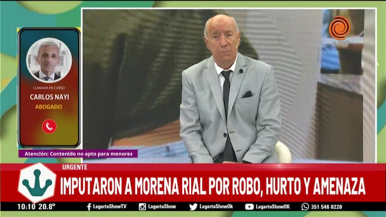 Morena Rial, imputada por robo y amenazas