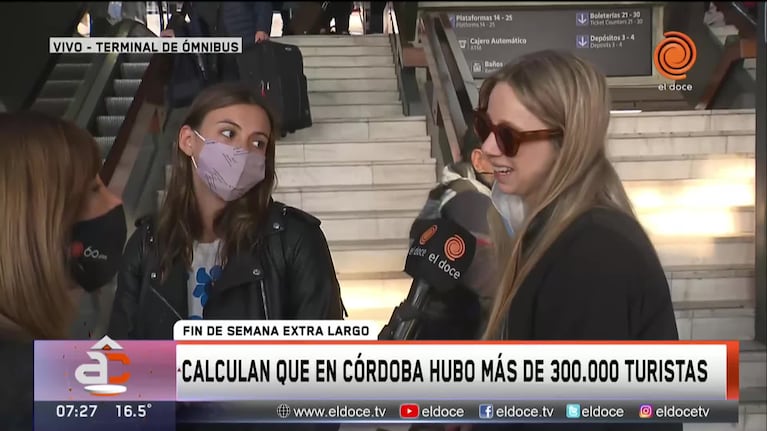 Córdoba: intenso movimiento en la Terminal tras el fin de semana largo