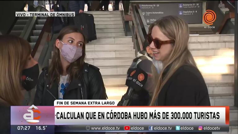 Córdoba: intenso movimiento en la Terminal tras el fin de semana largo