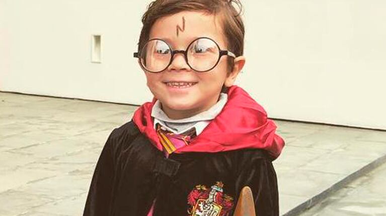 Thiago y Mateo Messi se disfrazaron de Harry Potter