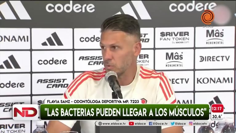 Demichelis aconsejó a los jugadores ir al odontólogo: la explicación de una especialista