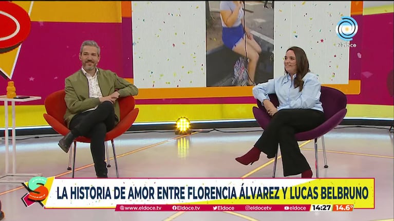 Flor Álvarez y Lucas Belbruno en Seguimos