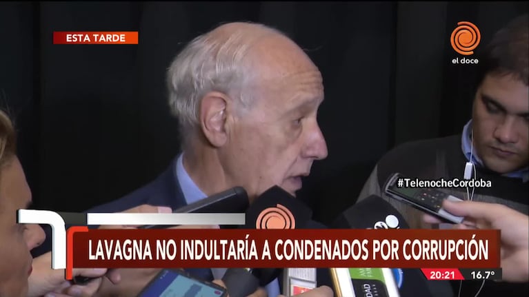 Lavagna en Córdoba: "Schiaretti se pegó un susto, pero lo vi muy bien"