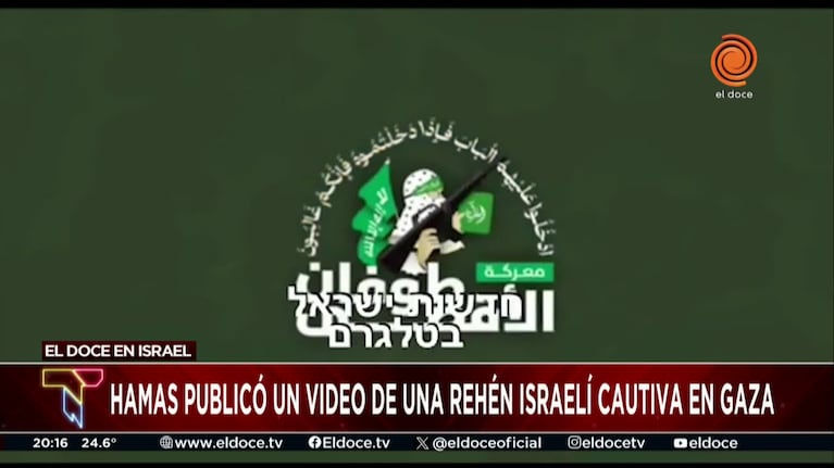 El impacto en Israel del primer video de una rehén