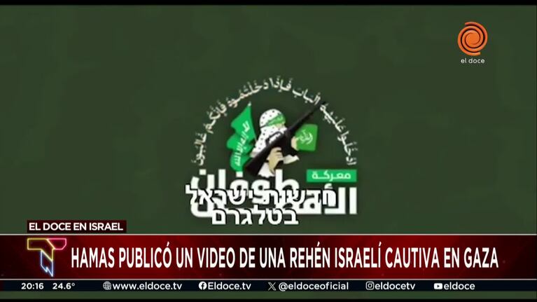 El impacto en Israel del primer video de una rehén