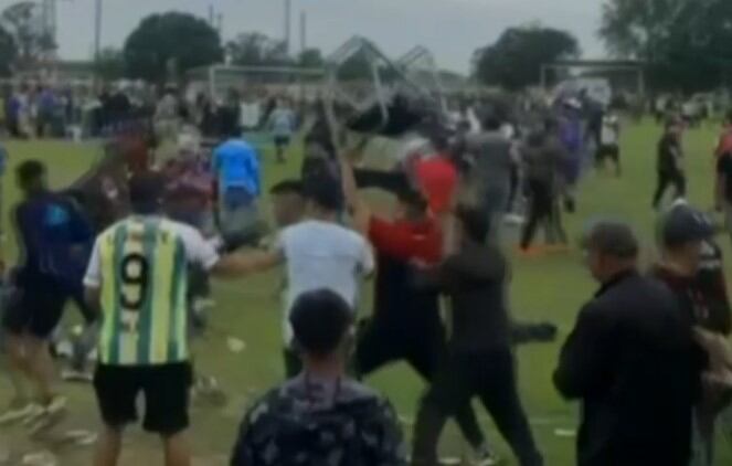 Brutal batalla campal en un torneo de fútbol en Córdoba