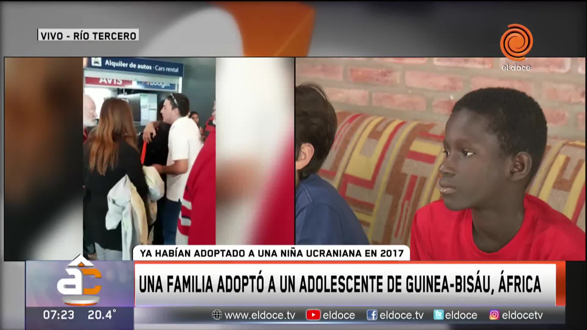 Una familia cordobesa adoptó a dos niños extranjeros