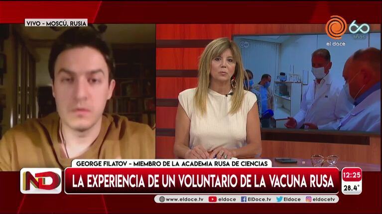 Un voluntario contó su experiencia con la vacuna rusa