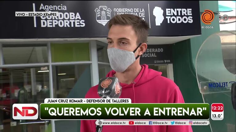 El reclamo de los jugadores de Talleres, Belgrano, Instituto y Racing a la Provincia