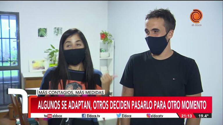 Reprogramaron su casamiento por la pandemia, otra vez