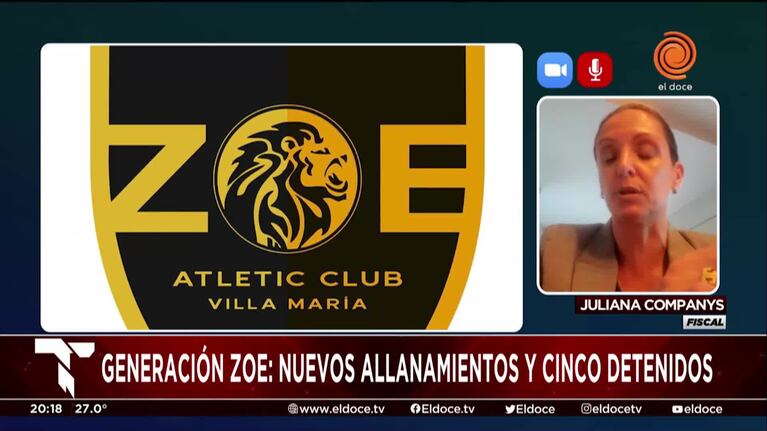 Generación Zoe: allanamientos, imputaciones y varios detenidos