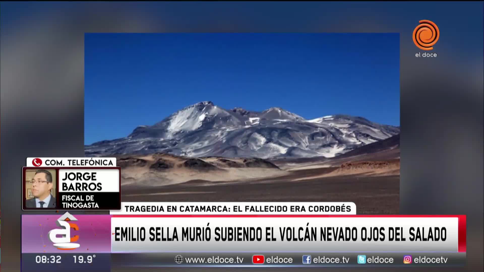 Investigan la muerte de Emilio Sella en el volcán Nevado Ojos del Salado