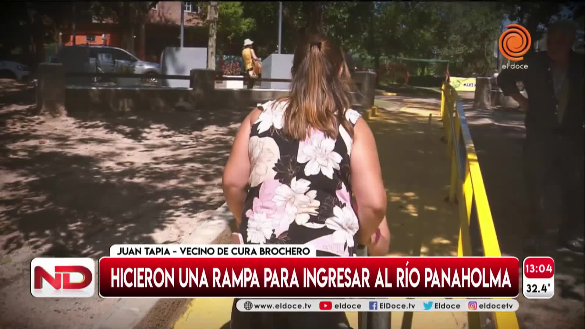 Inclusión en Villa Cura Brochero: hicieron una rampa para acceder al río Panaholma