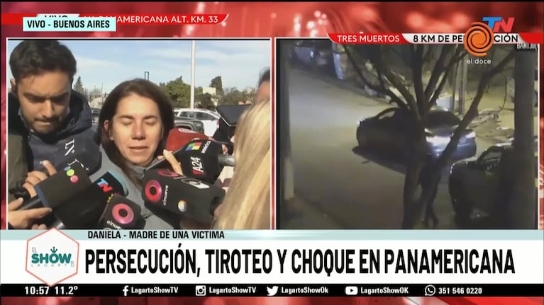 Tragedia en Panamericana: "Mi hija se quiso bajar del auto y no la dejaron" 