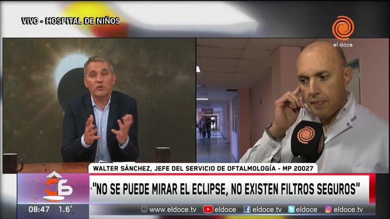 Advierten sobre los peligros de mirar el eclipse