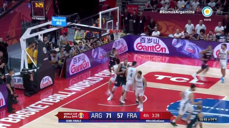 Momento Scola: así selló el triunfo de Argentina ante Francia