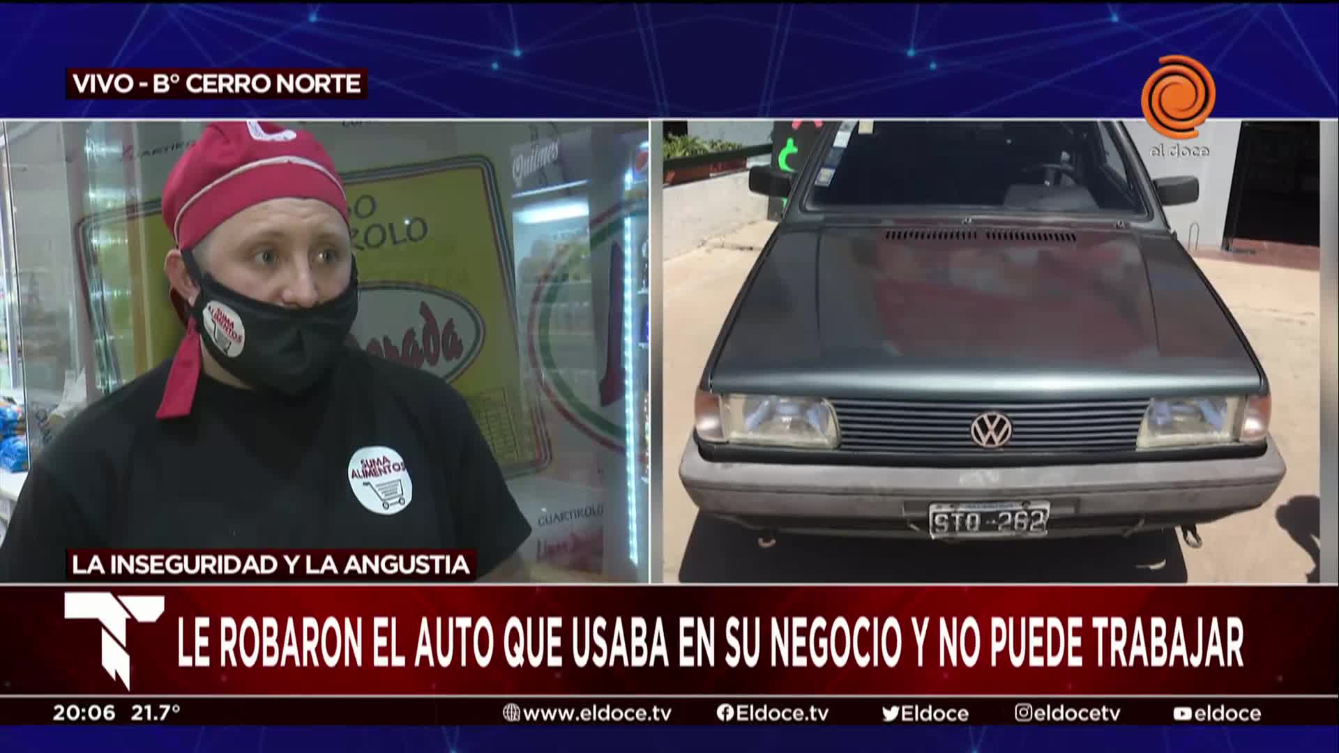 Abrió su negocio, compró una camioneta para trabajar y se la robaron