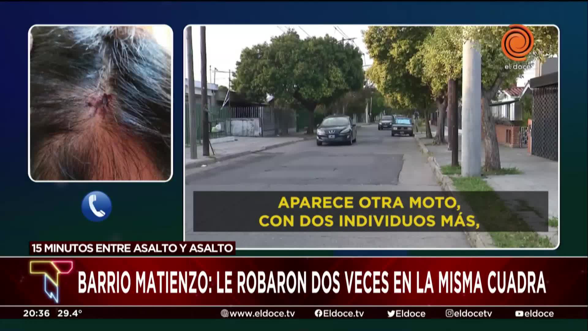 El testimonio del hombre al que asaltaron dos veces en 15 minutos