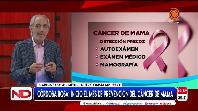 Cáncer de mama: en Córdoba, hay 1500 nuevos casos por año