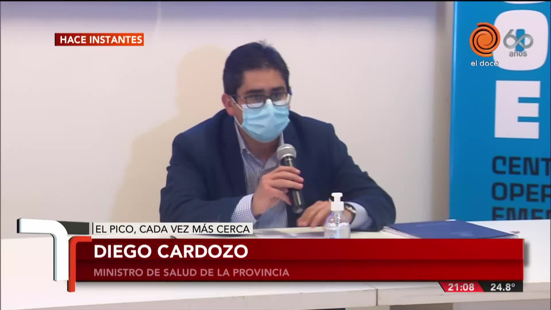 Cardozo aseguró que los jóvenes son los que "más se contagian"