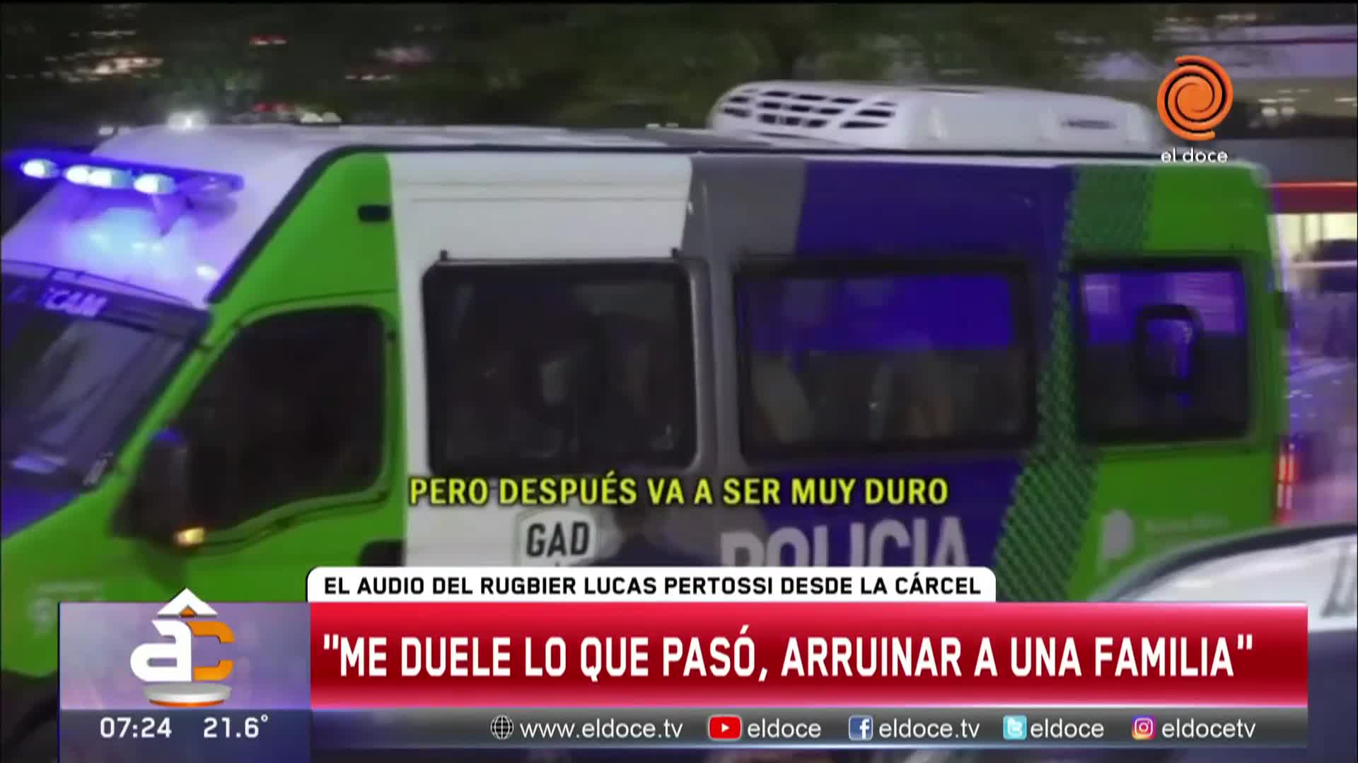 Desde la cárcel, habló uno de los rugbiers