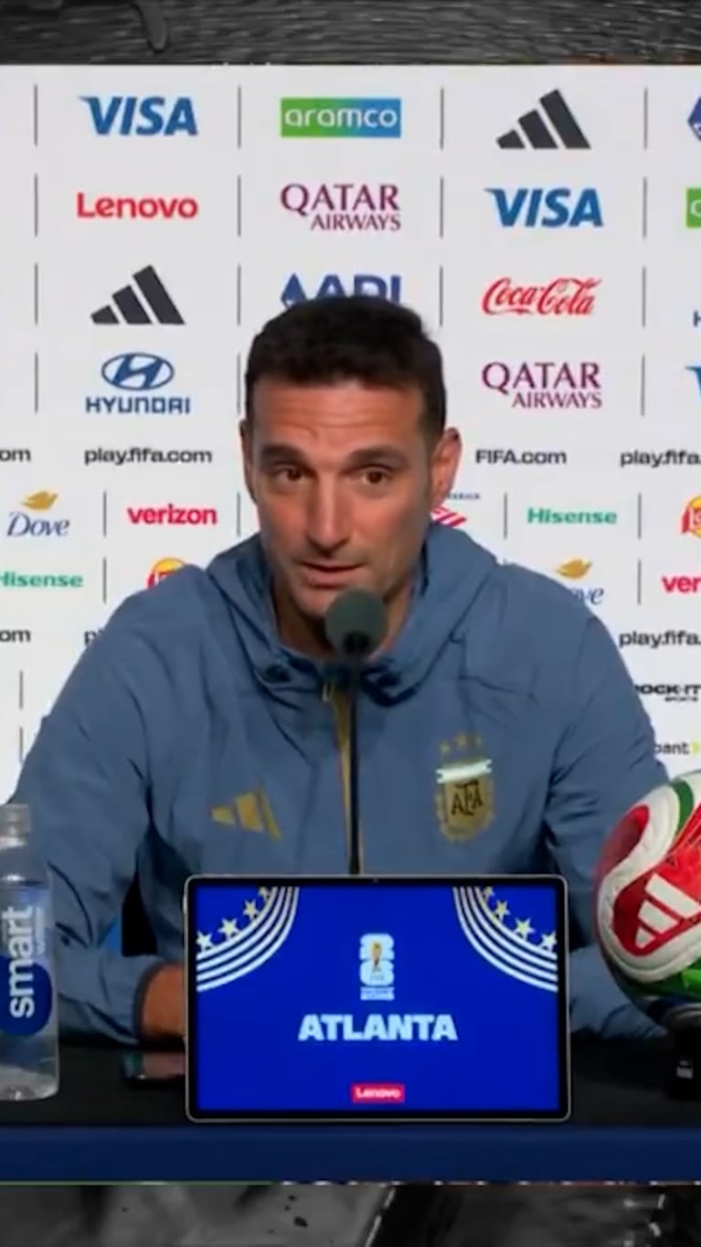 La conferencia de Scaloni 