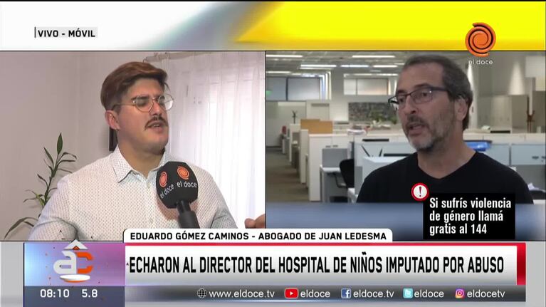 El abogado de Juan Ledesma denunció que hubo “un error” en la pericia con la denunciante