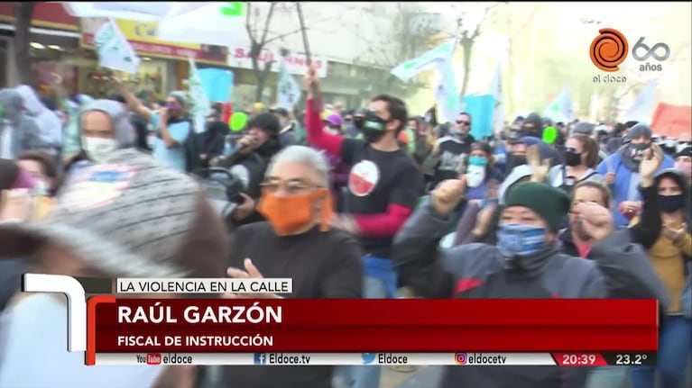 Municipales detenidos por golpear al verdulero: el fiscal pidió respeto en las marchas