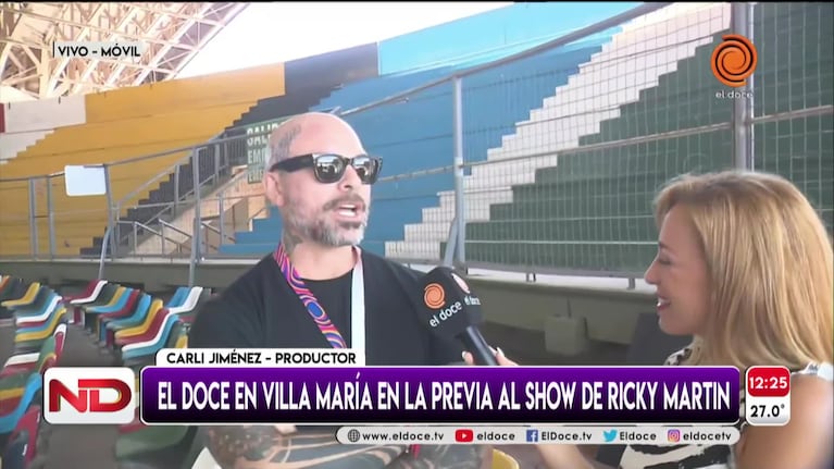 Así es el anfiteatro en el que se presentará Ricky Martin en Villa María
