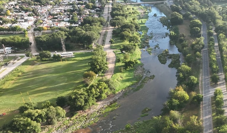 Desde el drone de El Doce, así es la zona donde buscan a Esmeralda en Cosquín