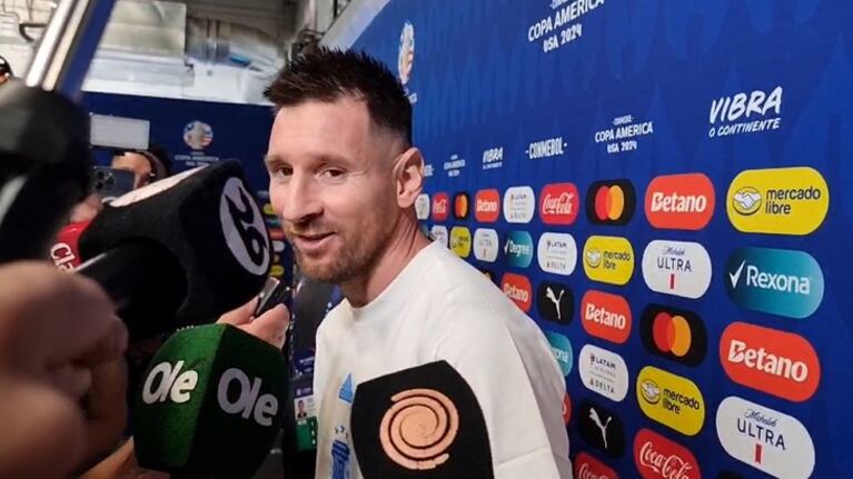 La reflexión de Messi y parte de la Selección ante el micrófono de El Doce en la Copa América